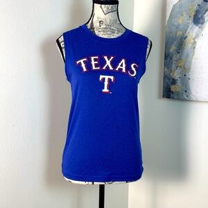 Texas Rangers Genuine Merchandise Blue Tank - Size Large